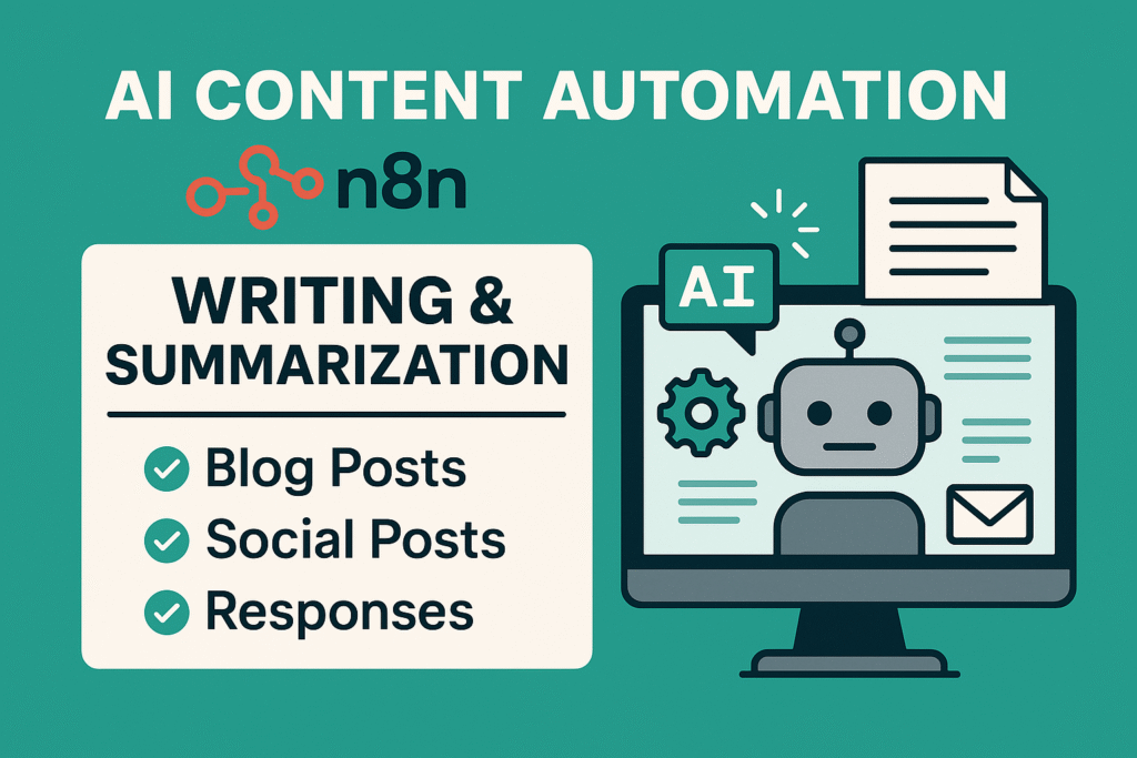 🔄 AI Content Automation with N8N – Auto Blog Writing, Social Posts & Responses